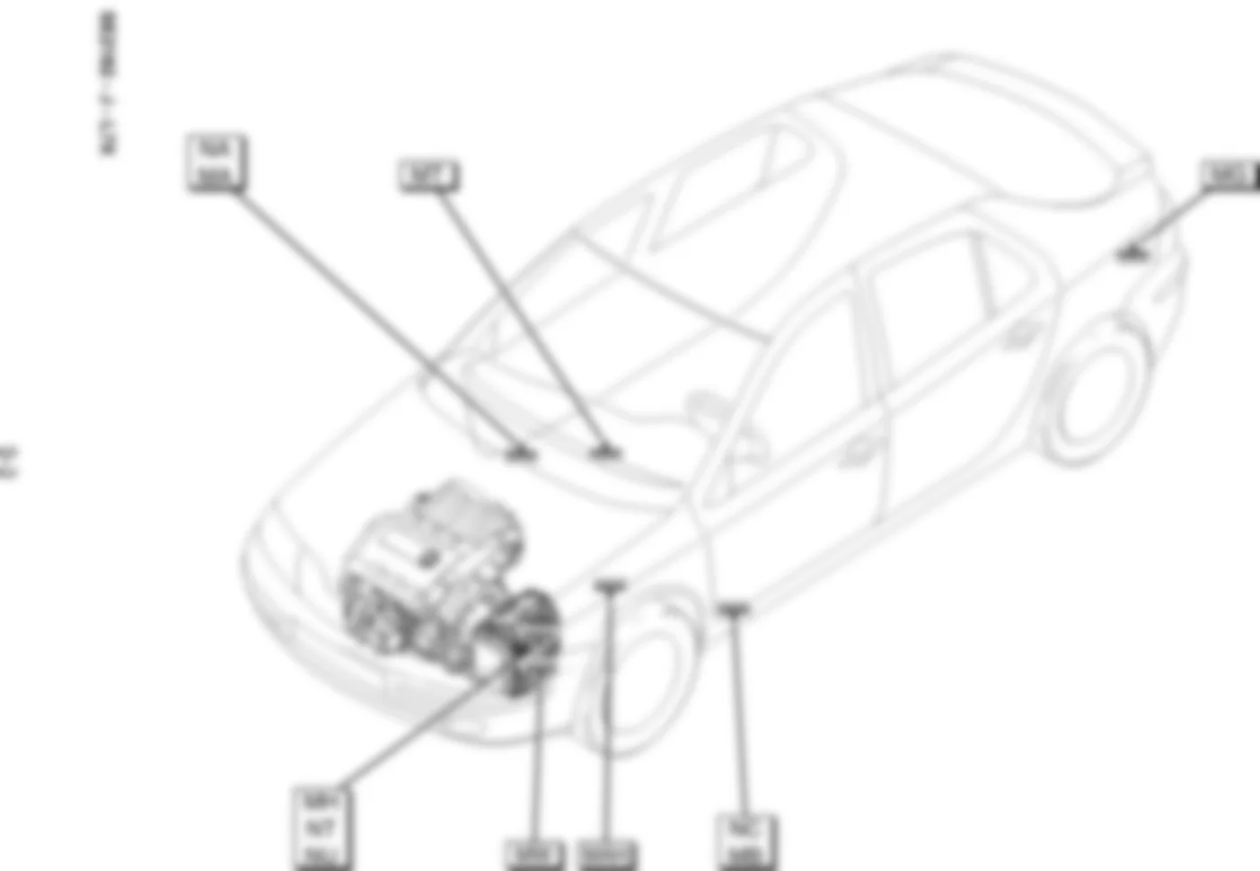 Электросхема МУЛЬТИПЛЕКСНАЯ СЕТЬ для Renault Laguna II 20012008 2002
